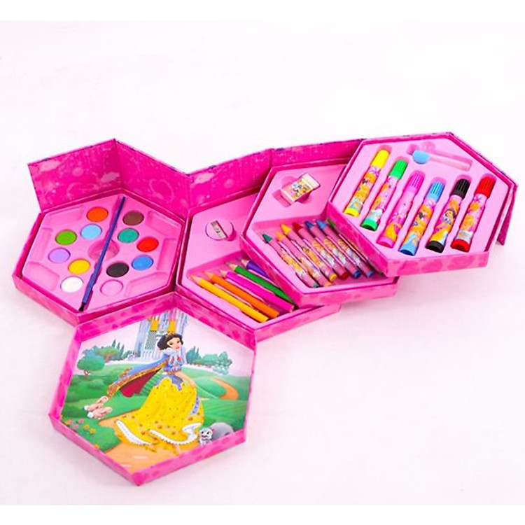 HỘP BÚT MÀU XOAY 4 TẦNG CHO BÉ YÊU