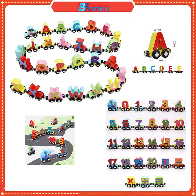 Mua Đồ chơi tàu chở số học gỗ cao cấp Chính hãng Tiết kiệm