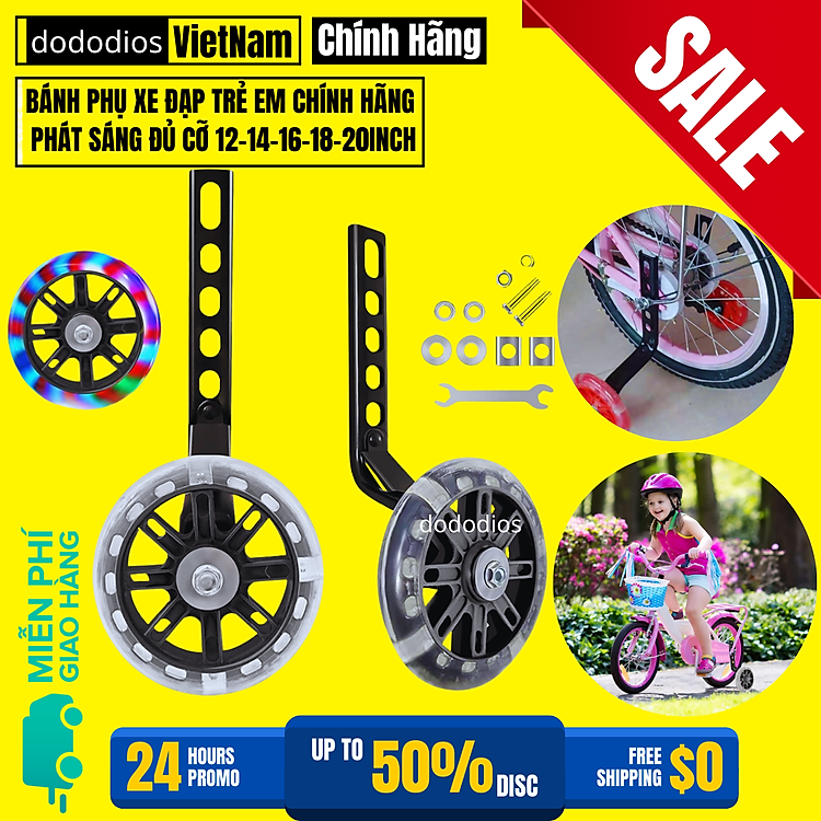 Bánh phụ xe đạp trẻ em DoDoDios Chính hãng Giá rẻ - Hình ảnh 4