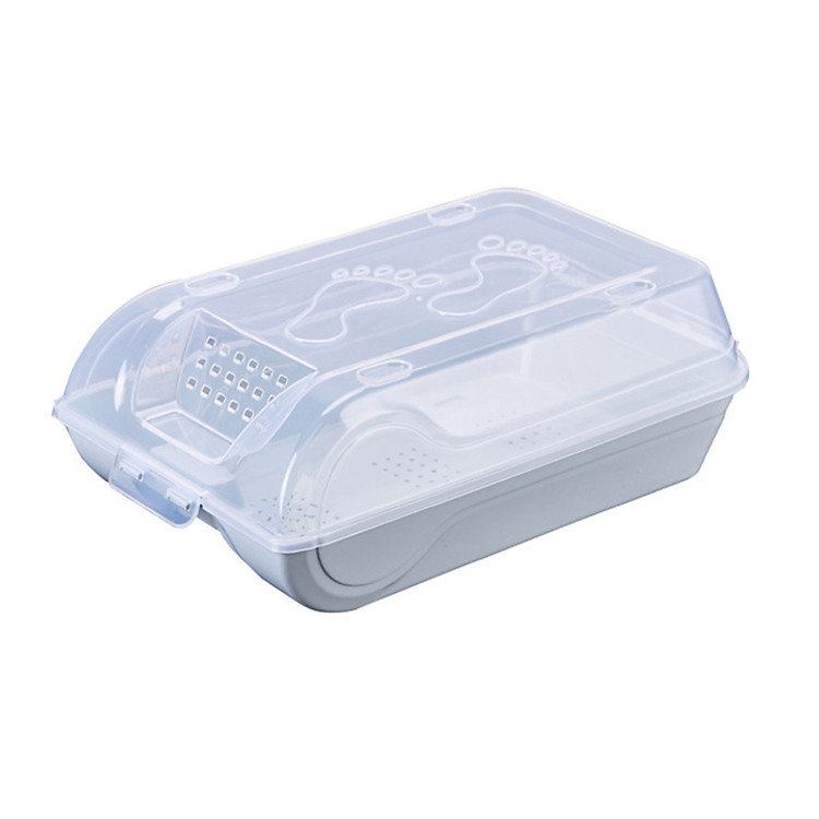 Hộp đựng giày trong suốt có lỗ thoáng khí - Màu ngẫu nhiên