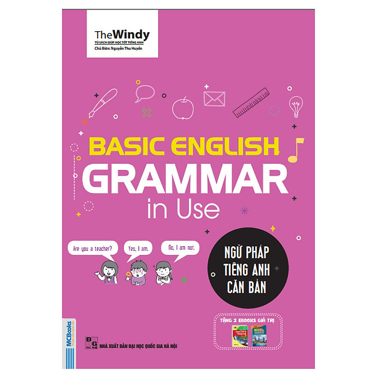 Sách Basic English Gramma In Use: Ngữ Pháp Tiếng Anh Căn Bản (Phiên Bản Chibi)