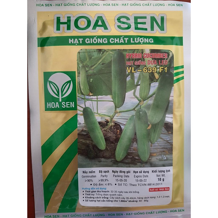 Hạt giống dưa leo Hoa Sen 639
