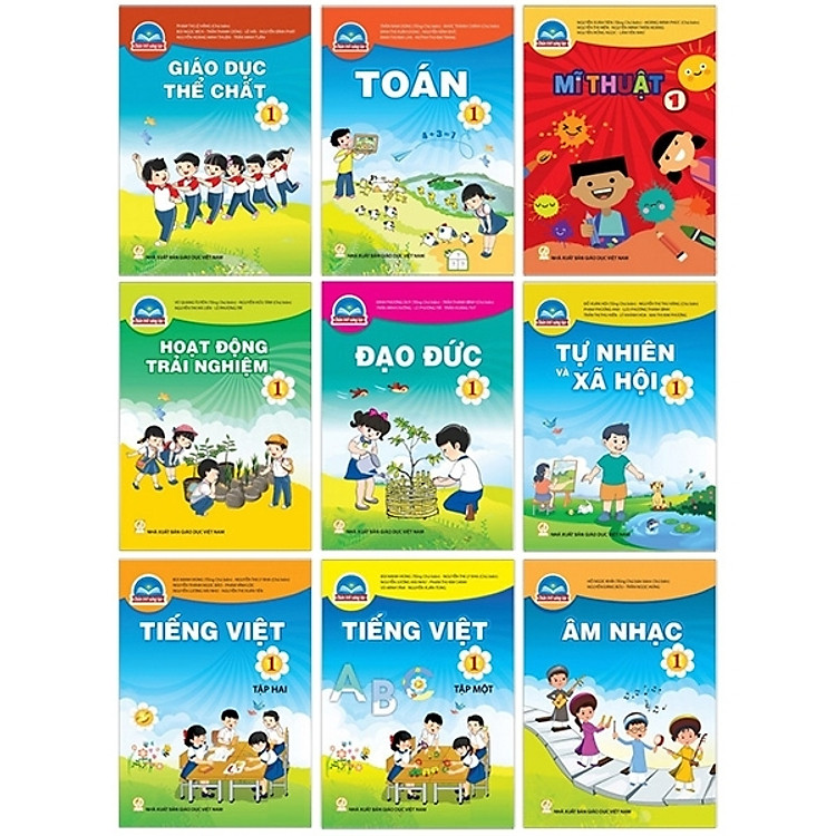 Bộ Sách Giáo Khoa Lớp 1 - Sách Bài Học - Bộ Sách Chân Trời Sáng Tạo (Bộ 9 Cuốn)