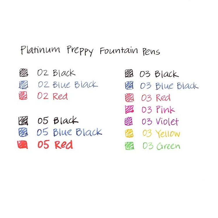 Túi Ống Mực Platinum cho Bút Preppy (10 chiếc) - Ảnh 3