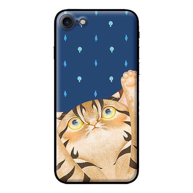 Ốp in cho iPhone 8 Mèo Xanh - Hàng chính hãng