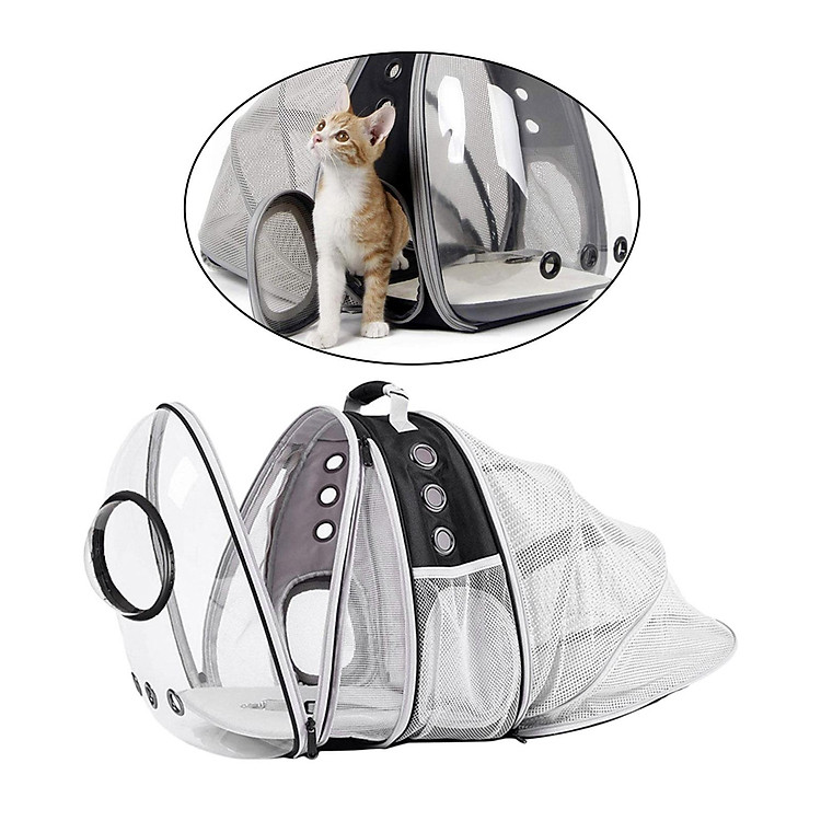 Expandable Cat Carrier Bubble Backpack Cat Pet Travel Bag