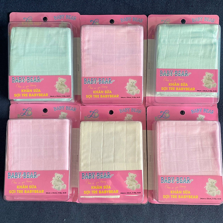 Mua Khăn sữa Sợi Tre BABY BEAR - Xanh Chính hãng Giá tốt - Hình ảnh 3