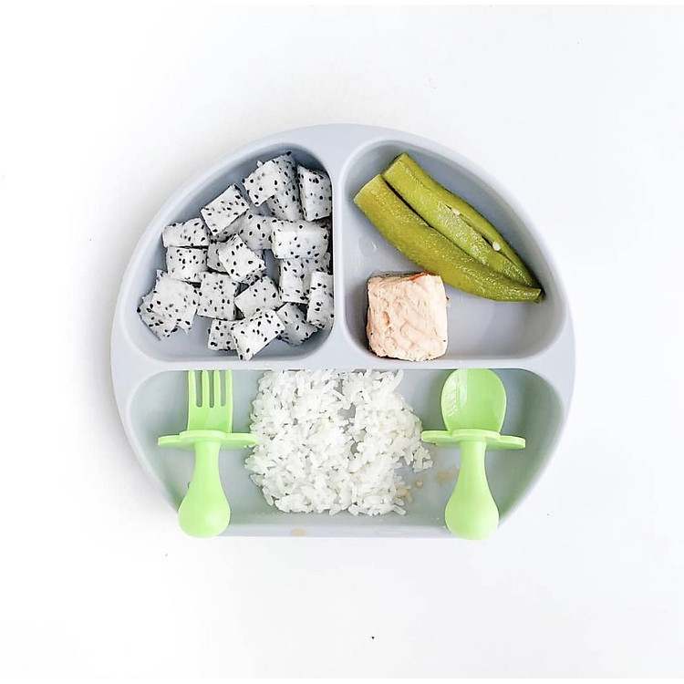 Bộ muỗng nĩa Grabease cho bé - Xanh Chính hãng Giá tốt - Hình ảnh 3