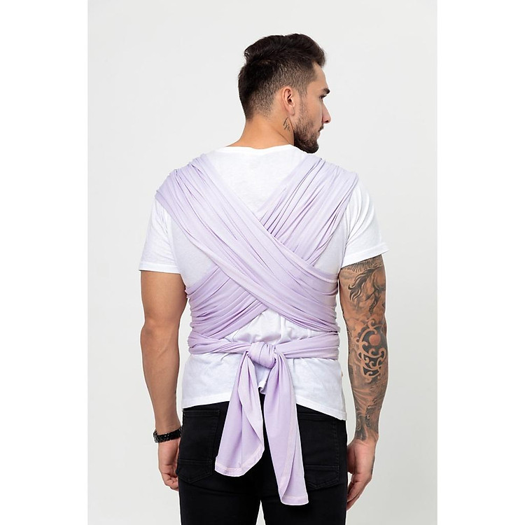 Địu vải BUBI Wrap Chống UV - Tím Chính hãng Tiết kiệm - Hình ảnh 4