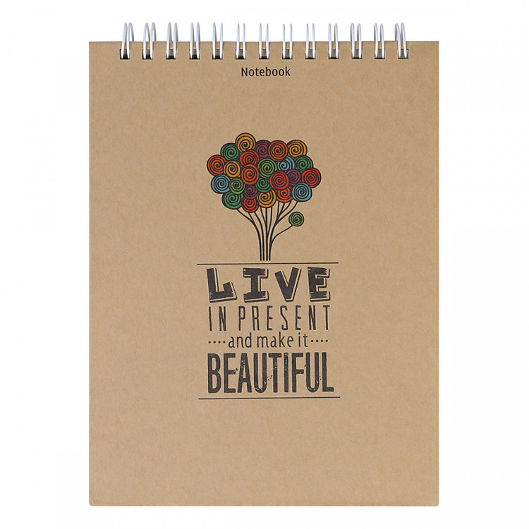 Notebook - Live In Present And Make It Beautiful (Gáy Lò Xo)