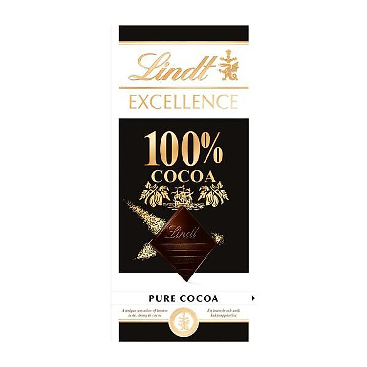 Kẹo sô cô la 100% ca cao Lindt Excellence 50g