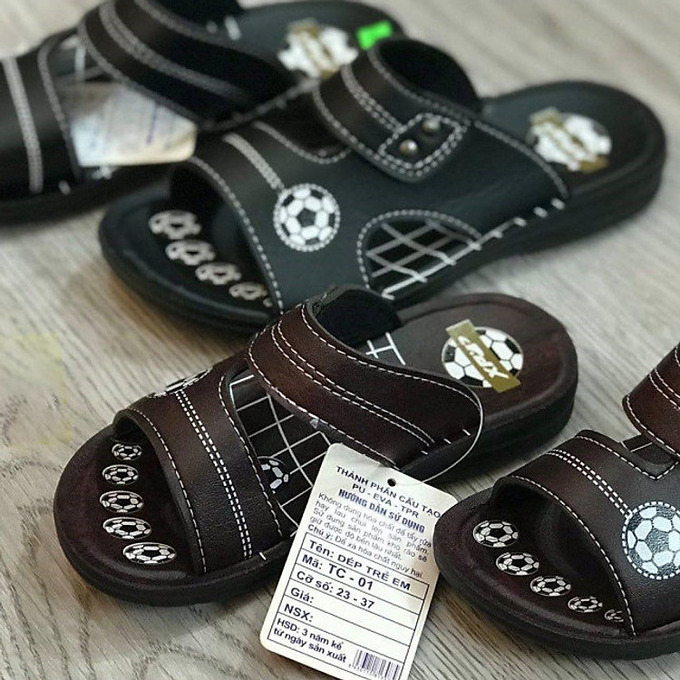 Dép da trẻ em, siêu bền, êm chân TE01