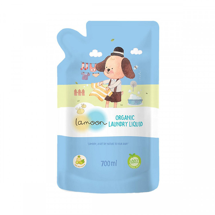 Nước giặt Organic Lamoon cho bé 700ml Chính hãng Tiết kiệm - Hình ảnh 2