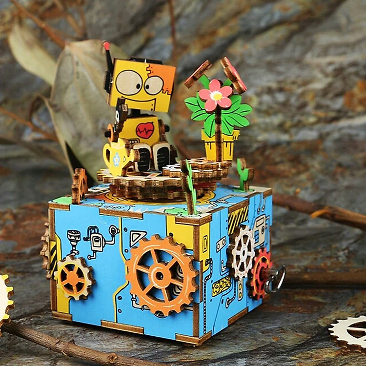 AM305 Machinarium Music Box – Mô hình Hộp nhạc Robot Tình yêu