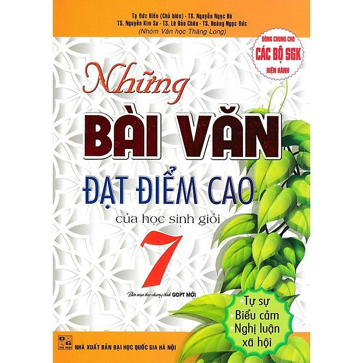 Sách - Những Bài Văn Đạt Điểm Cao Của Học Sinh Giỏi Lớp 7 - Dùng Chung Cho Các Bộ SGK Hiện Hành - Hồng Ân