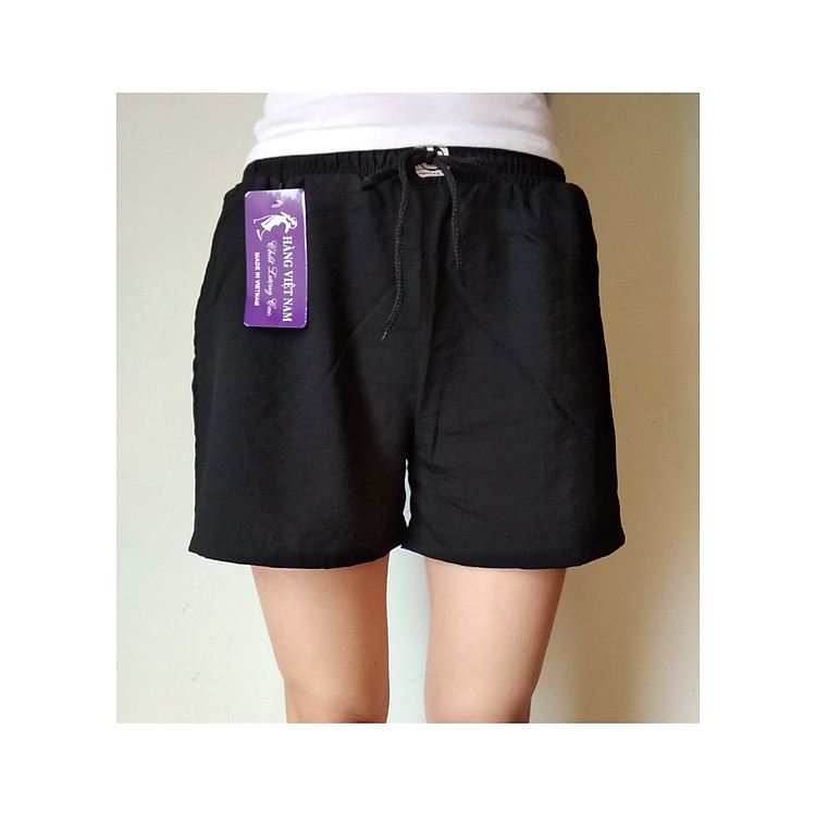 Quần short đũi lụa nữ