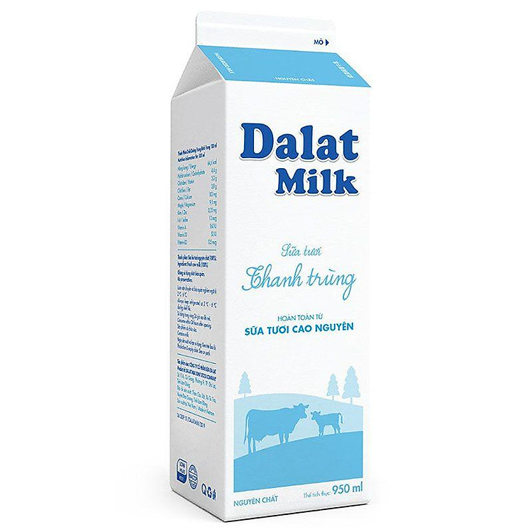 Sữa Tươi Thanh Trùng Đà Lạt Milk 950ml
-8938503131810