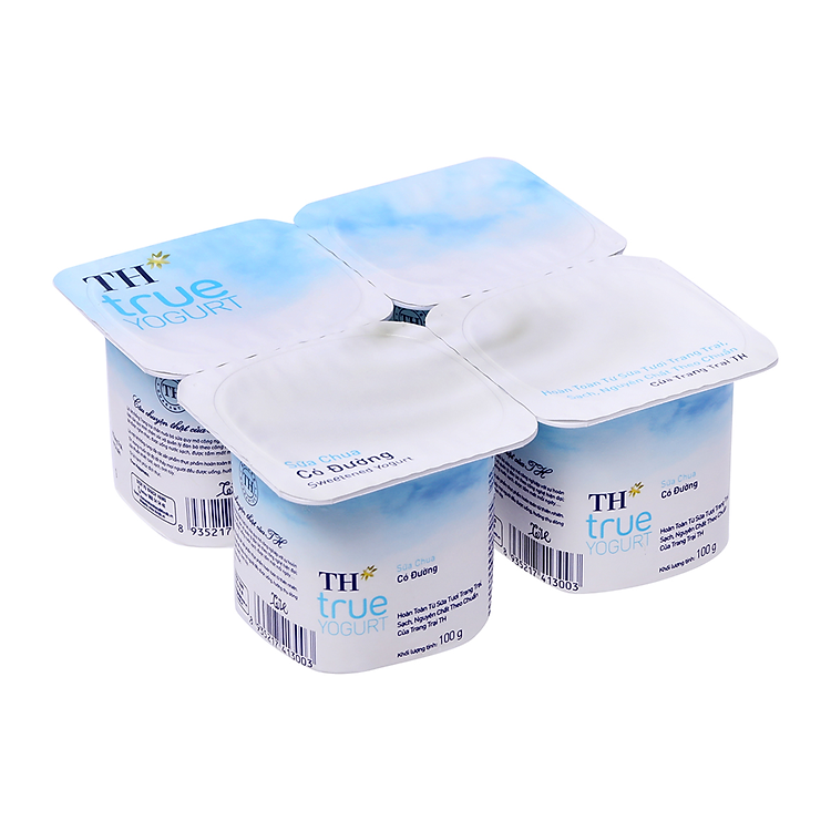 Sữa Chua Th True Yogurt Có Đường Hộp 100G