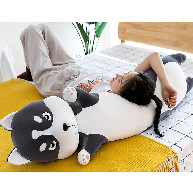 Gối ôm Chó Husky giơ tay