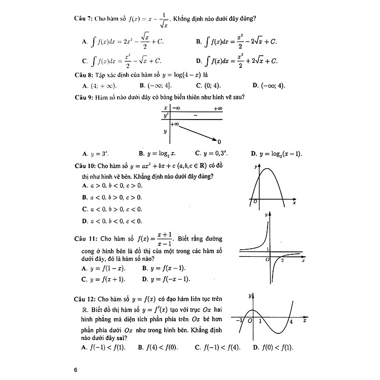 Bộ Đề Ôn Tập Thi Tốt Nghiệp THPT Môn Toán - Ảnh 4