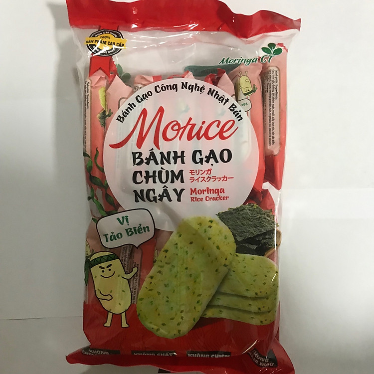 Bánh gạo chùm ngây vị tảo biển Morice (135g)