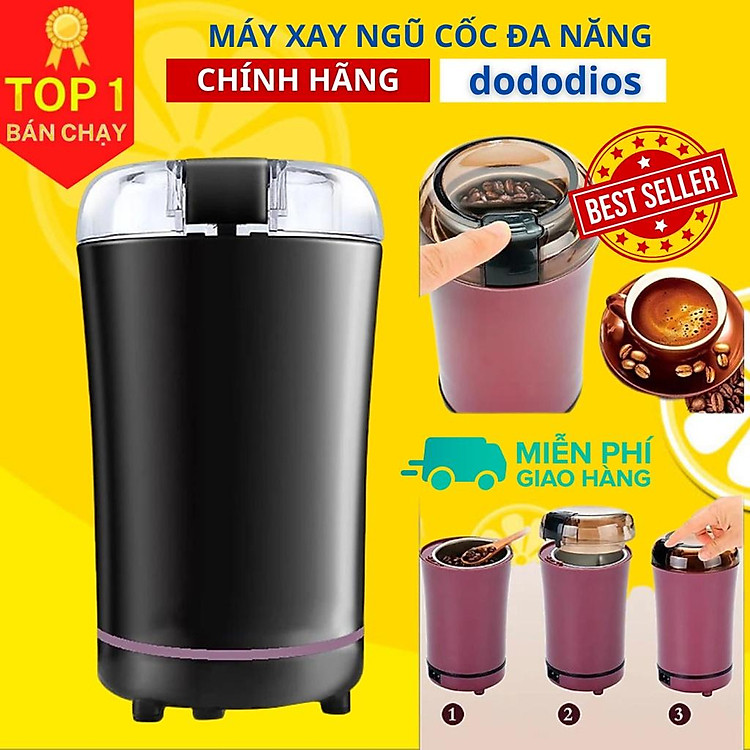 Máy Xay Hạt Khô mini, Saffron, Hạt Tiêu, Bột Ngũ Cốc, Cafe, Thảo Dược, Các Loại Hạt Cực Nhanh - Hàng Chính hãng dododios