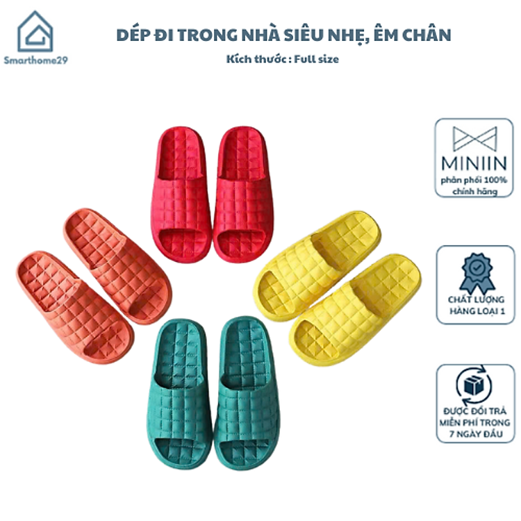 Dép Đi Trong Nhà Bằng EVA Kiểu Mới Dành Cho Cặp Đôi – Ấm Áp, Tiện Lợi và Thoải Mái - HÀNG CHÍNH HÃNG MINIIN