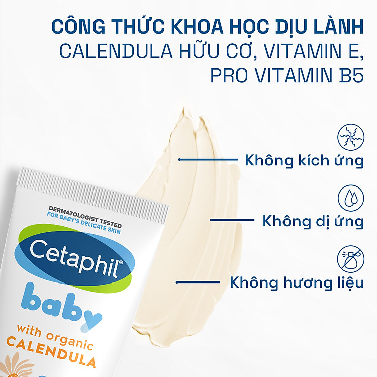 Kem chống hăm CETAPHIL BABY 70G Chính hãng Giá rẻ - Hình ảnh 3