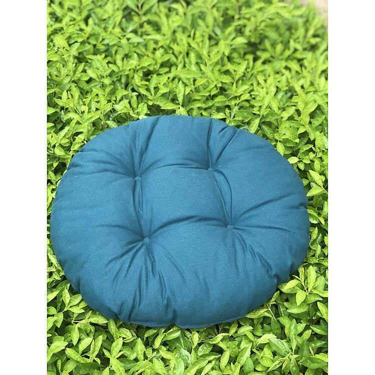 Nệm bệt tròn xanh đậm