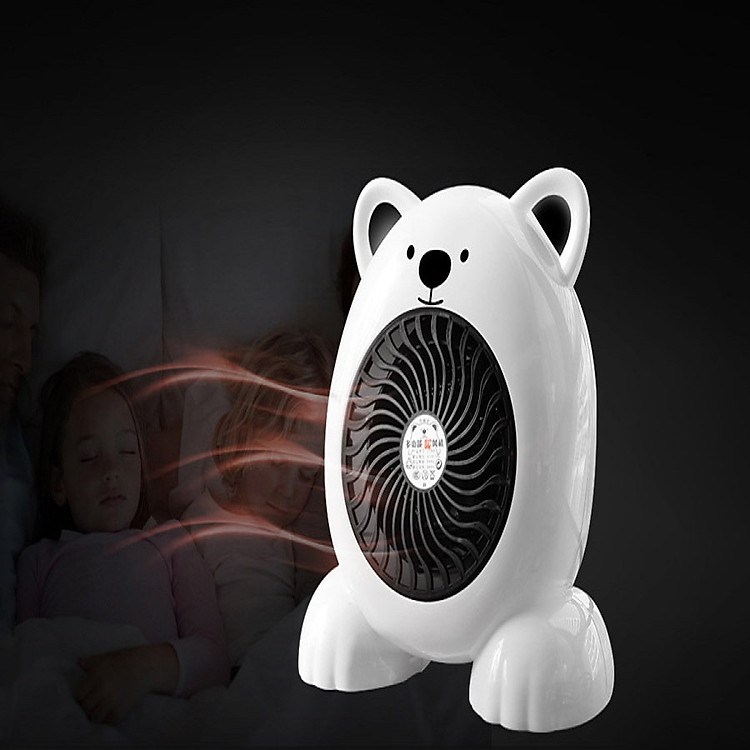 Máy sưởi mini - Máy sưởi mini hình gấu - Giao màu ngẫu nhiên