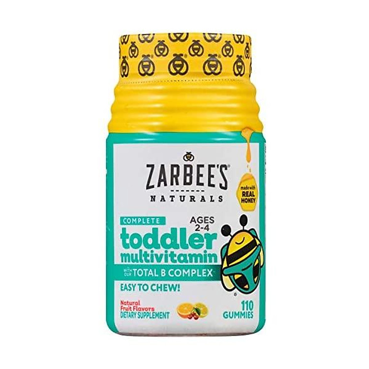 Zarbee's Naturals Children's Complete Multivitamin, Natural Fruit Flavors, 110 Gummies