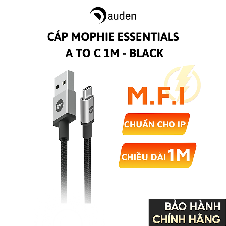 Combo sạc nhanh Mophie Power Delivery 20W/30W/45W/67W/120W Essential cho điện thoại iPhone, bảo hành 24 tháng - Hàng chính hãng