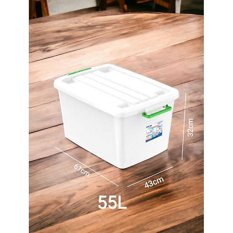 Mua Thùng Nhựa Nắp Quai Gài 30L Chính hãng Giá rẻ - Hình ảnh 3