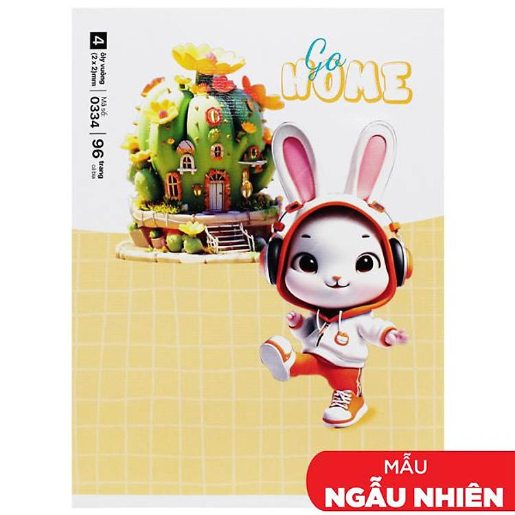 Tập Học Sinh Class Go Home 4 Ô Ly Vuông (96 trang, 80gsm)