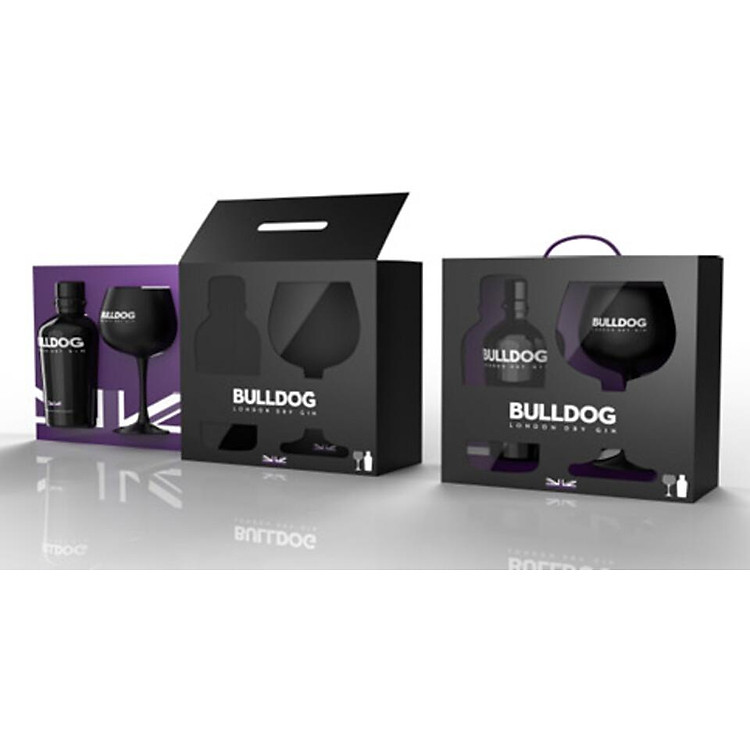 Set Rượu Bulldog London Dry Gin 40% 1x0.75L