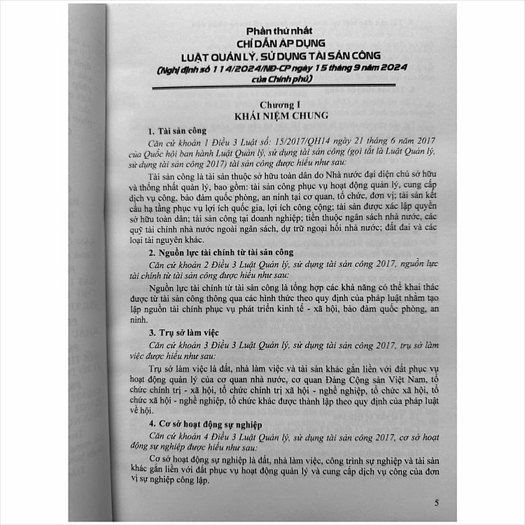 Chỉ Dẫn Áp Dụng Luật Quản Lý, Sử Dụng Tài Sản Công theo Nghị định số 114/2024/NĐ-CP (V2471T) - Ảnh 4