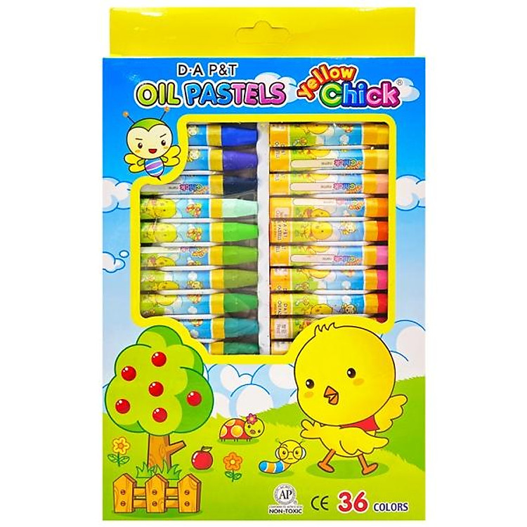 Sáp Dầu Gà Hộp Giấy HQ (36 màu)