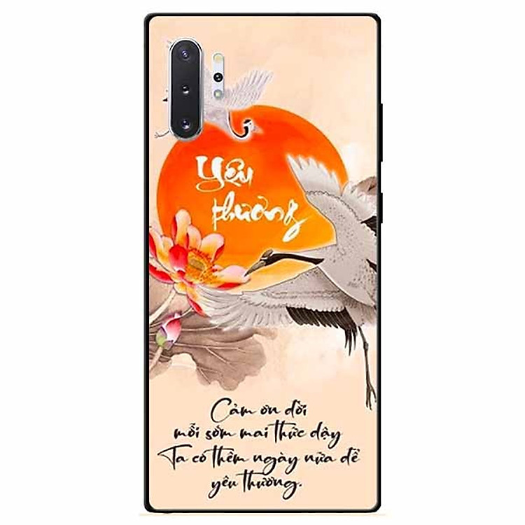 Ốp lưng in cho Samsung Note 10 Plus Mẫu Yêu Thương