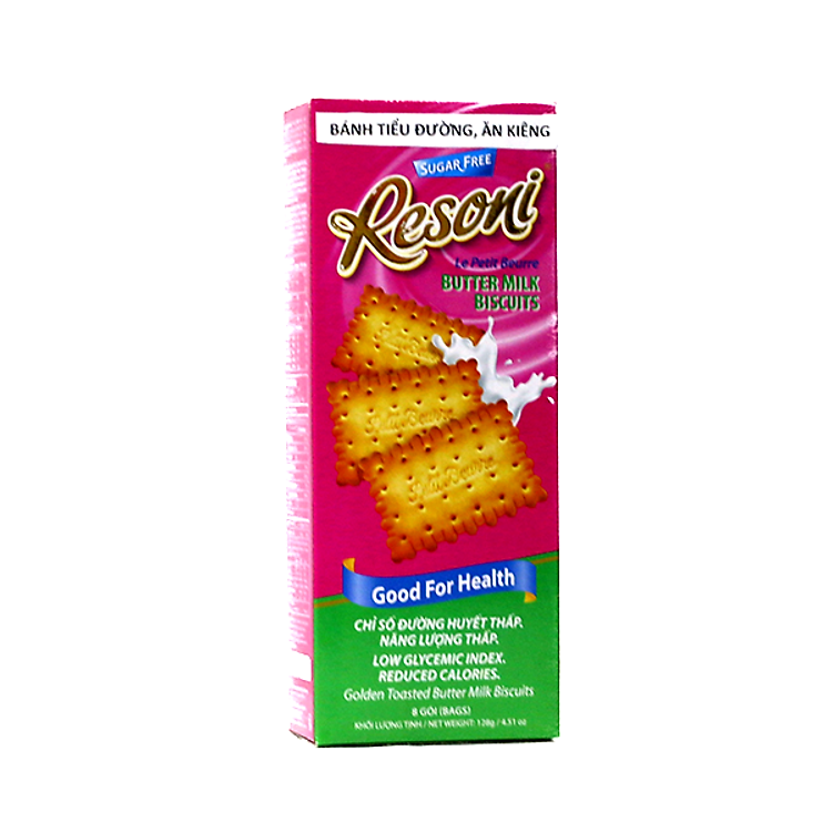 Bánh quy Resoni - Thực phẩm chức năng dành cho người tiểu đường, ăn kiêng