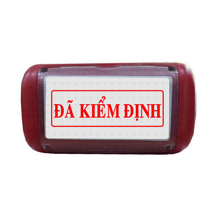 Con dấu liền mực Đã Kiểm Định (Mực đỏ)