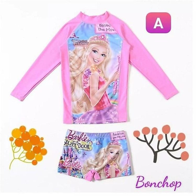 Đồ bơi bé gái hình công chúa Elsa từ 13-42kg-quần áo bơi trẻ em 2 mãnh-hình in sắc nét- Hương Nhiên