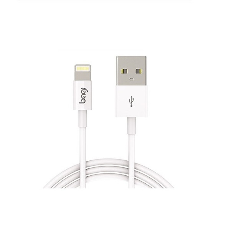 Cáp Sạc Lightning Bagi CB-MFIN (Tiêu Chuẩn MFI) - Trằng - Hàng Chính Hãng