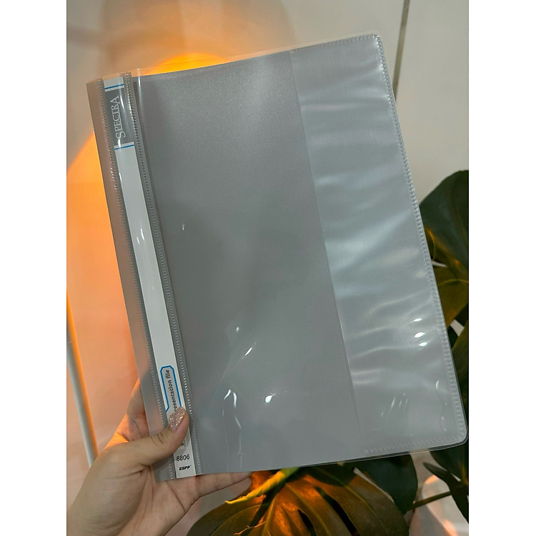 Bìa Kẹp A4 Màu Xám