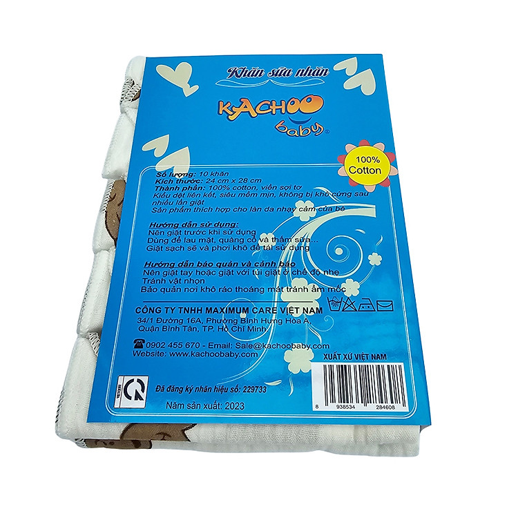 Mua Set 10 khăn sữa muslin cho bé Chính hãng Giá tốt - Hình ảnh 4