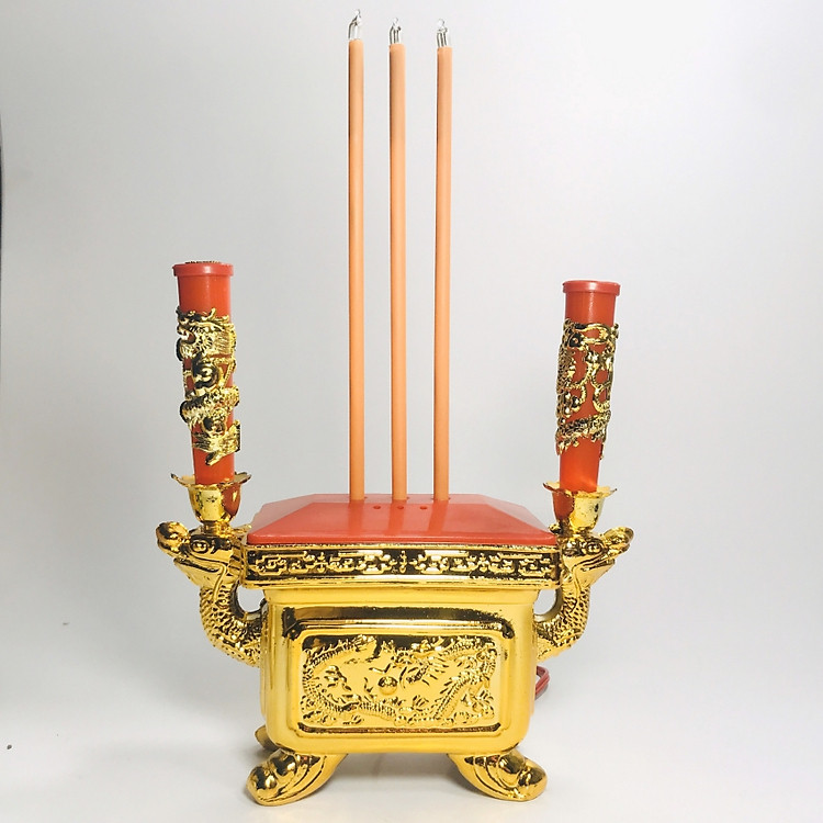 Lư hương điện thờ cúng cho bàn thờ thêm uy nghiêm khi nào cũng có lửa