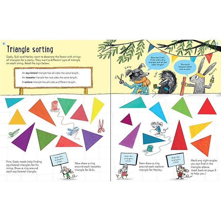 Tẩy Xóa Tiếng Anh - Wipe-Clean Geometry 8-9 - Ảnh 3