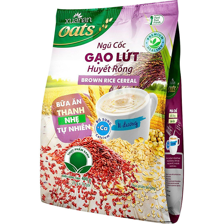 Ngũ Cốc Gạo Lứt Huyết Rồng Xuân An 400g