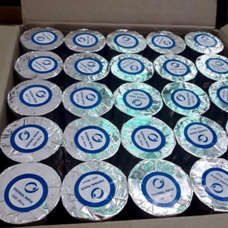 Giấy in bill K80x65 - Thùng 50 cuộn - Hàng chính hãng