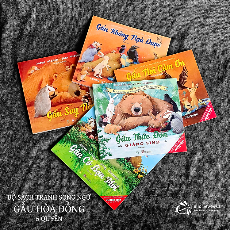 Bộ Sách Tranh Song Ngữ Gấu Hòa Đồng - Ảnh 3