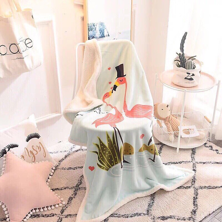 Chăn Lông Cừu Cho Bé Yêu - LC17 - HẠC HỒNG